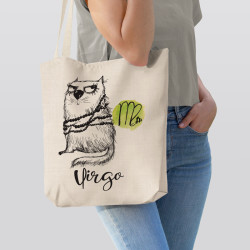 Αστείες Γάτες Ζώδια - Παρθένος (Τσάντα  Αγοράς) Αστείες Γάτες Ζώδια - Παρθένος (Τσάντα  Αγοράς)